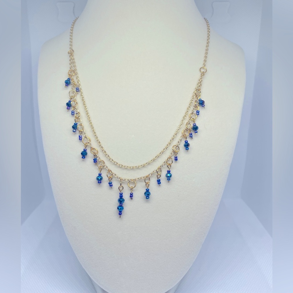Set necklace and earrings handmade
